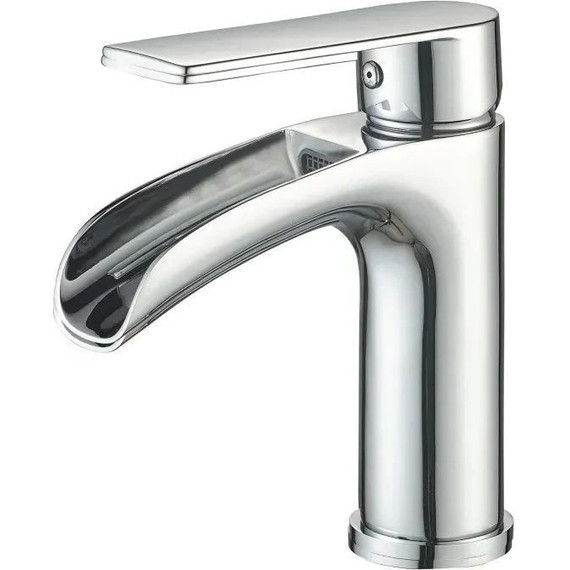 Душевой комплект Haiba: Душевая стойка HB23505 + смеситель для раковины HB13505, цвет хром - фото 5