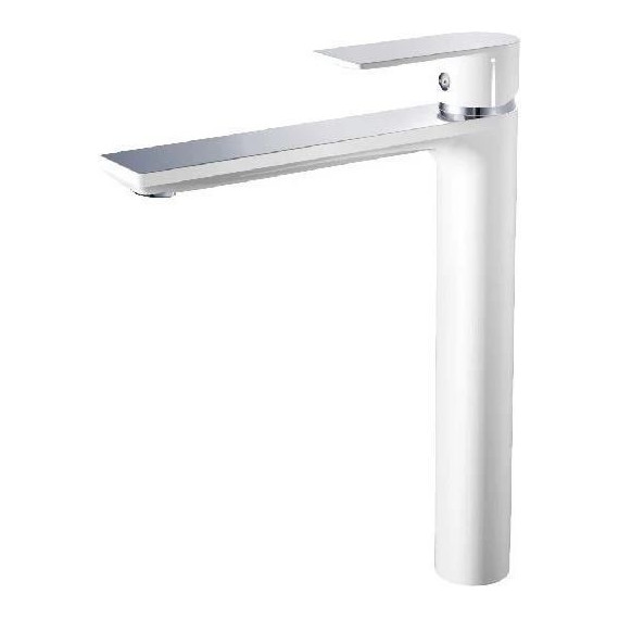 Душевой комплект Haiba: Душевая стойка HB24505-8 + смеситель для раковины высокий HB11505-8, цвет белый/хром - фото 8