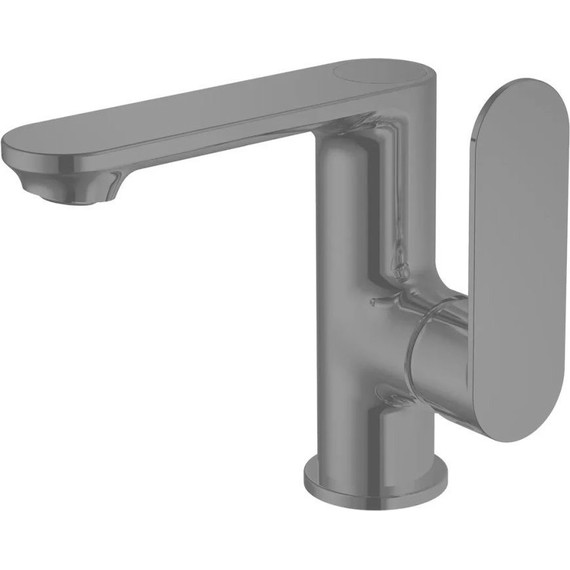 Душевой комплект Haiba: Душевая стойка HB24590-7 + смеситель для раковины HB12590-7, цвет чёрный матовый - фото 11