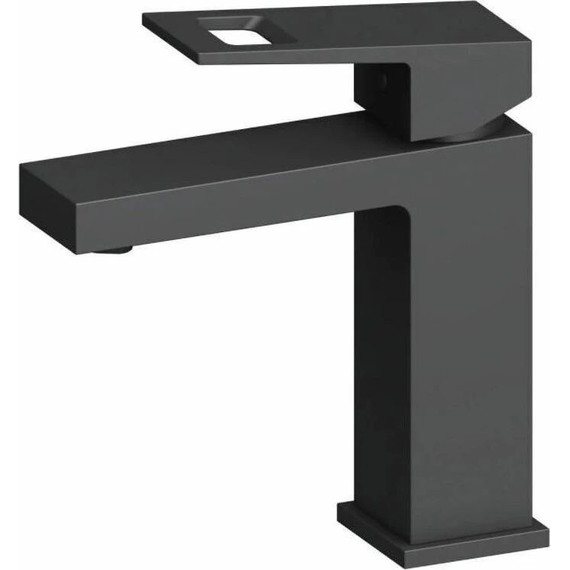 Душевой комплект Haiba: Душевая стойка HB24615-7 + смеситель для раковины HB10615-7, цвет чёрный матовый - фото 3