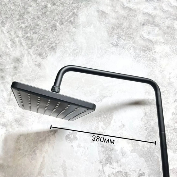 Душевая стойка Haiba HB24639-7, чёрный матовый - фото 5