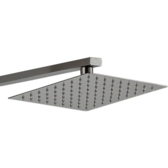 Душевой комплект Haiba: Душевая стойка HB24815 + смеситель для раковины HB10815, цвет сталь - фото 4