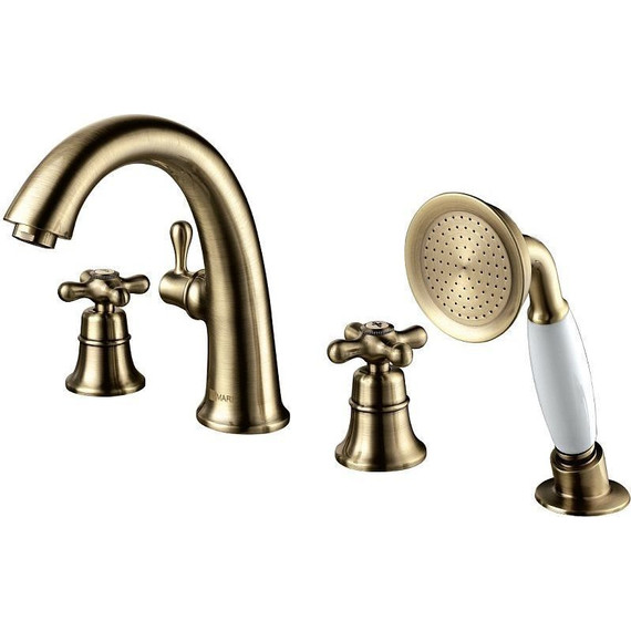 Набор смесителей Lemark: Смеситель для ванны Vintage LM2841B + смеситель для раковины Vintage LM2806B, бронза - фото 2