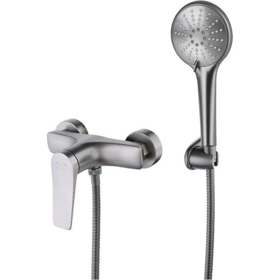 Душевой комплект Lemark: Душевая стойка Bronx LM3788GM + смеситель для душа Bronx LM3703GM, графит - фото 2