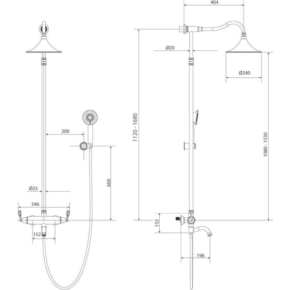 Душевой комплект Lemark: Душевая стойка Prime LM6162BRG + cмеситель для раковины Prime LM6106BRG, чёрный/розовое золото - фото 9