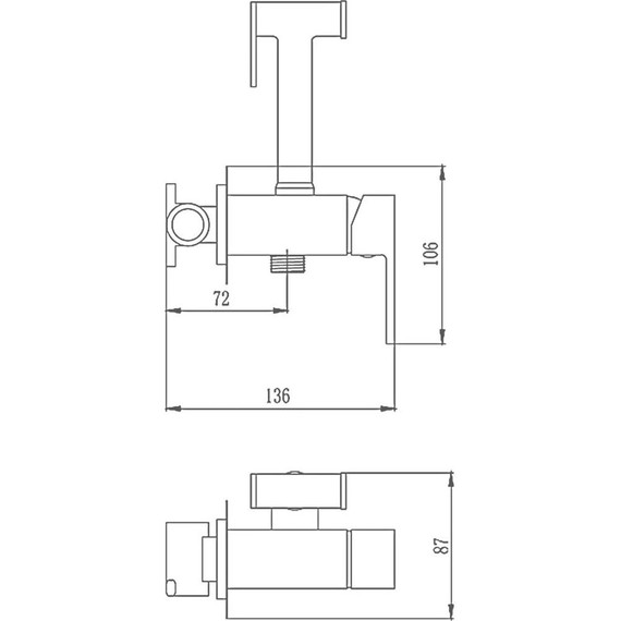 Инсталляция с подвесным унитазом комплект: Grohe Rapid SL 38772001 с подвесным безободковым унитазом Azario Gloria AZ-2003 сиденье микролифт, крепление, кнопка смыва хром + набор для гигиенического душа Haiba HB5511 - фото 15