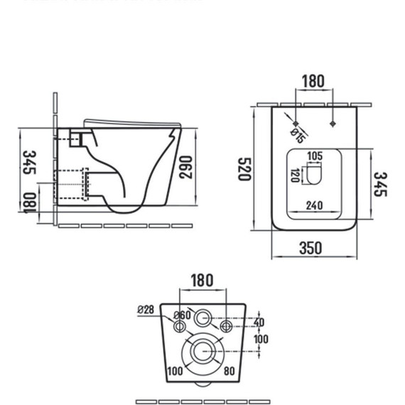 Унитаз подвесной безободковый Vincea Q-Line VT1-12MC с тонкой крышкой микролифт, капучино матовый, Цвет производителя: бежевый - фото 9