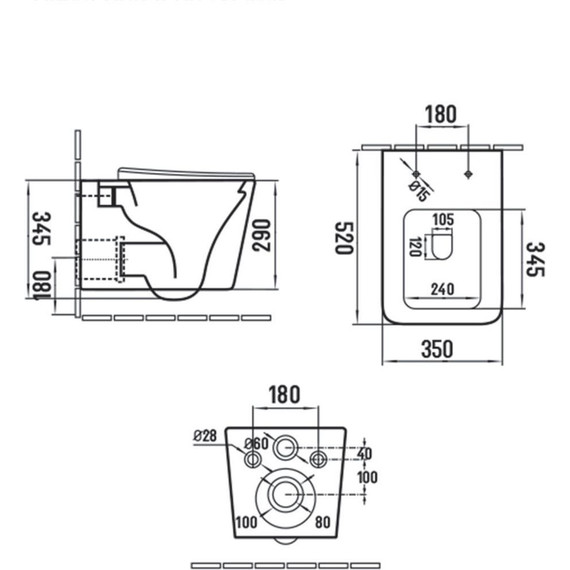 Унитаз подвесной безободковый Vincea Q-Line VT1-12MO с тонкой крышкой микролифт, океан матовый, Цвет производителя: синий - фото 9