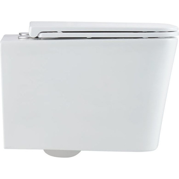 Унитаз подвесной Vincea Q-Line VT1-12T с тонкой крышкой микролифт (Система смыва торнадо) - фото 2