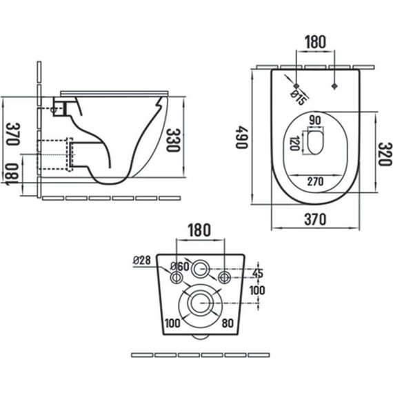 Унитаз подвесной безободковый Vincea Globo VT1-14SMA с тонкой крышкой микролифт, антрацит матовый - фото 10