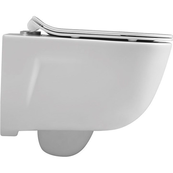 Унитаз подвесной безободковый Vincea Idea VT1-33 с тонкой крышкой микролифт - фото 3