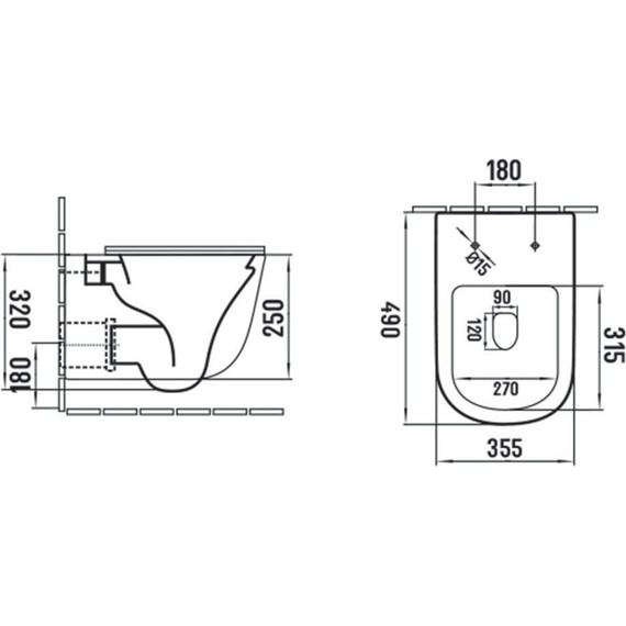 Унитаз подвесной безободковый Vincea Evo VT1-34SMC с тонкой крышкой микролифт, капучино матовый, Цвет производителя: бежевый - фото 9