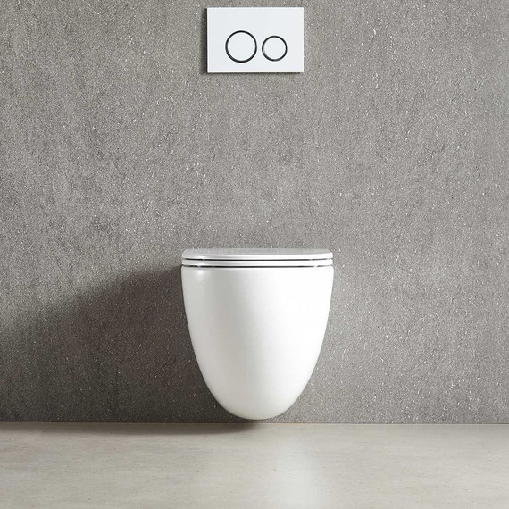 Унитаз подвесной Vincea Bien VT1-51T с тонкой крышкой микролифт (Система смыва торнадо) - фото 9