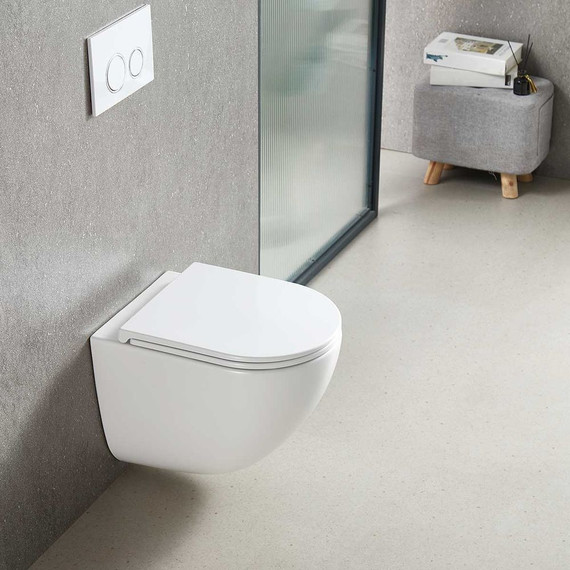 Унитаз подвесной Vincea Bien VT1-51T с тонкой крышкой микролифт (Система смыва торнадо) - фото 6