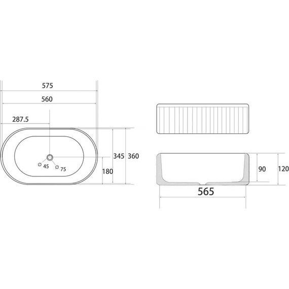 Раковина-чаша Abber Bequem 57 см AC2116MW, белый матовый - фото, картинка 6 Раковина-чаша Abber Bequem 57 см AC2116MW, белый матовый - фото 6