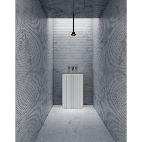 Раковина напольная Abber Stein 58 см AS2551-H, белый матовый - фото 2