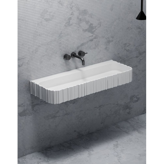 Раковина подвесная Abber Stein 80 см AS2652-0.8, белый матовый - фото 2