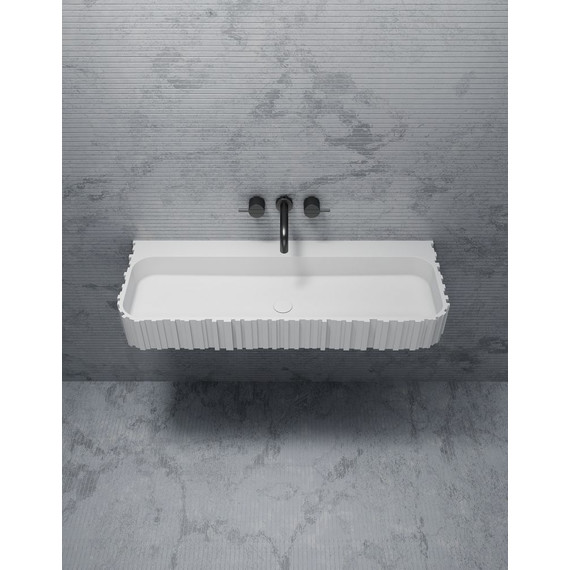 Раковина подвесная Abber Stein 80 см AS2652-0.8, белый матовый - фото 3