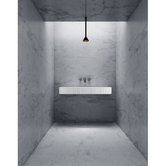 Раковина подвесная Abber Stein 100 см AS2652-1.0, белый матовый - фото 3