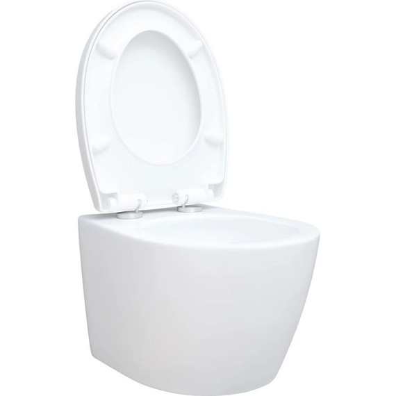 Унитаз подвесной безободковый Aquanet ZV-1 303977 с крышкой микролифт - фото 12