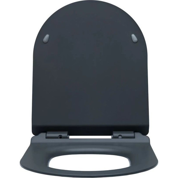 Унитаз подвесной безободковый Aquanet Rimless Cetus-GW BL-102N-WHT 287009 с тонкой крышкой микролифт, серый матовый, Цвет производителя: серый - фото 13