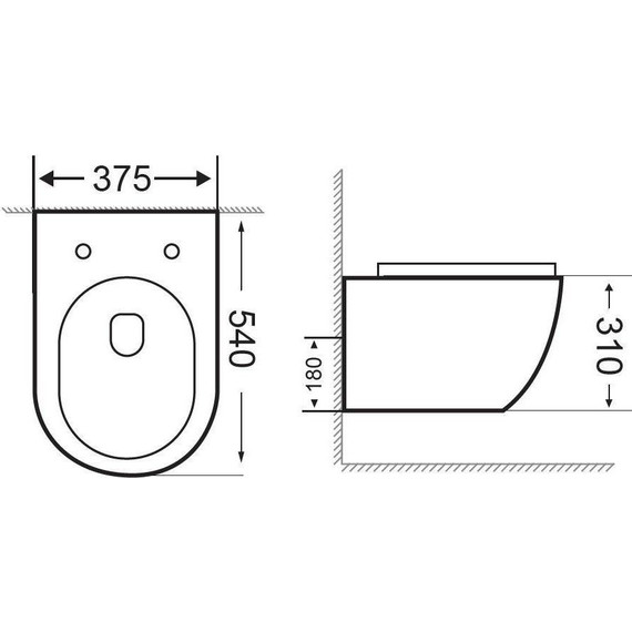 Унитаз подвесной безободковый Aquanet Rimless Cetus-GW BL-102N-WHT 287009 с тонкой крышкой микролифт, серый матовый, Цвет производителя: серый - фото 16