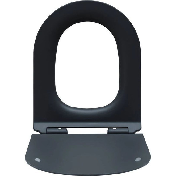 Унитаз подвесной безободковый Aquanet Rimless Cetus-GW BL-102N-WHT 287009 с тонкой крышкой микролифт, серый матовый, Цвет производителя: серый - фото 2