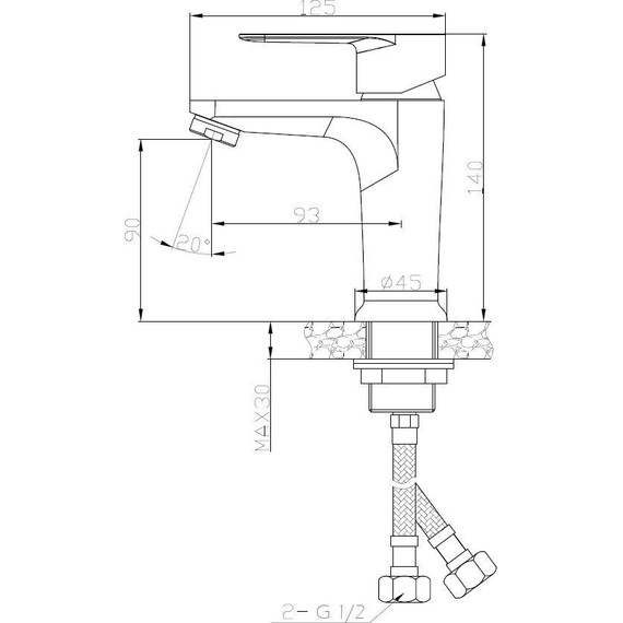 Смеситель для раковины Esko Cairo CI 26M - фото, картинка 2 Смеситель для раковины Esko Cairo CI 26M - фото 2