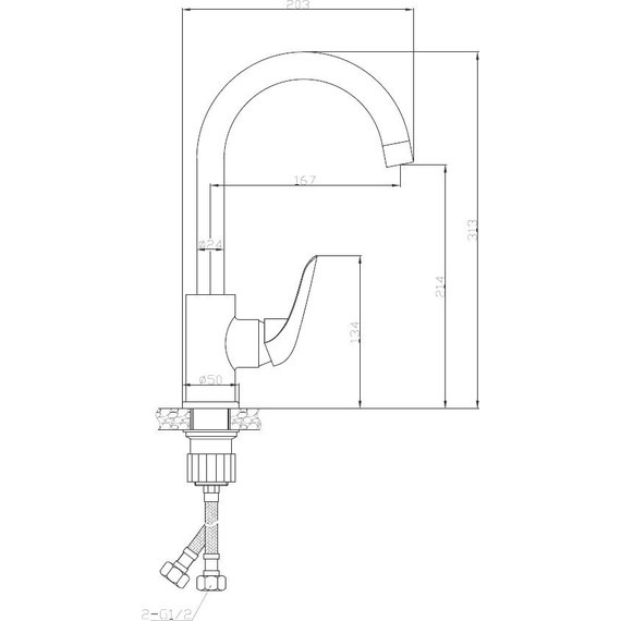 Смеситель для кухни Esko Cairo CI 519 - фото 2