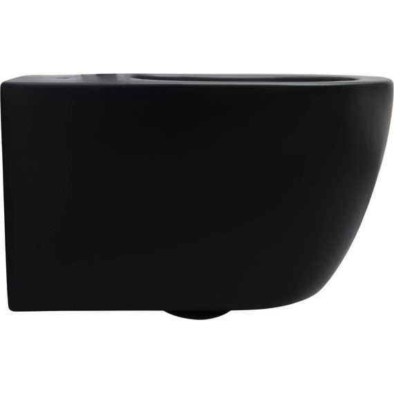 Унитаз подвесной безободковый Aquanet Rimless Cetus-BW BL-102N-WHT 287008 с тонкой крышкой микролифт, чёрный матовый, Цвет производителя: чёрный матовый - фото 11