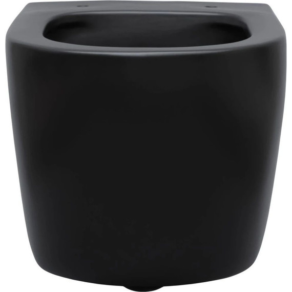 Унитаз подвесной безободковый Aquanet Rimless Cetus-BW BL-102N-WHT 287008 с тонкой крышкой микролифт, чёрный матовый, Цвет производителя: чёрный матовый - фото 8