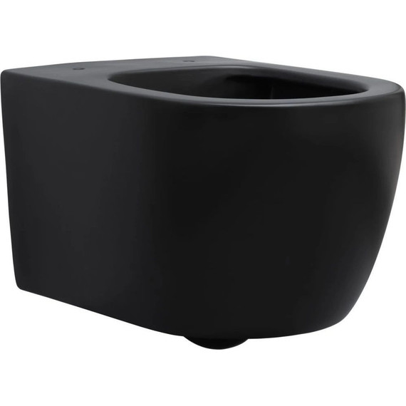 Унитаз подвесной безободковый Aquanet Rimless Cetus-BW BL-102N-WHT 287008 с тонкой крышкой микролифт, чёрный матовый, Цвет производителя: чёрный матовый - фото 9