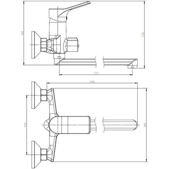 Смеситель для ванны Esko Eiger EG 30 - фото 2