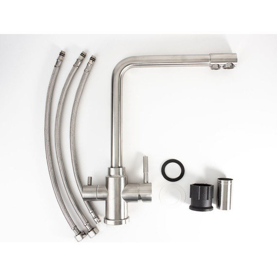 Смеситель для кухни Esko K24, никель матовый - фото 2