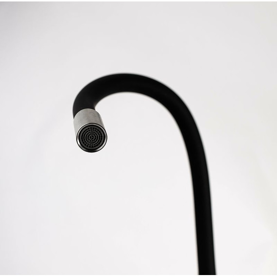 Смеситель для кухни Esko K44 B, чёрный/никель матовый, Цвет производителя: чёрный, никель - фото 3