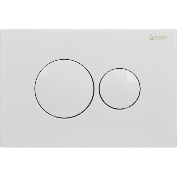 Инсталляция с подвесным унитазом комплект: Loranto 4501 с подвесным безободковым унитазом Fredo CS-WH8005 сиденье микролифт, кнопка смыва белая глянцевая + набор для гигиенического душа Haiba HB5511 - фото 15