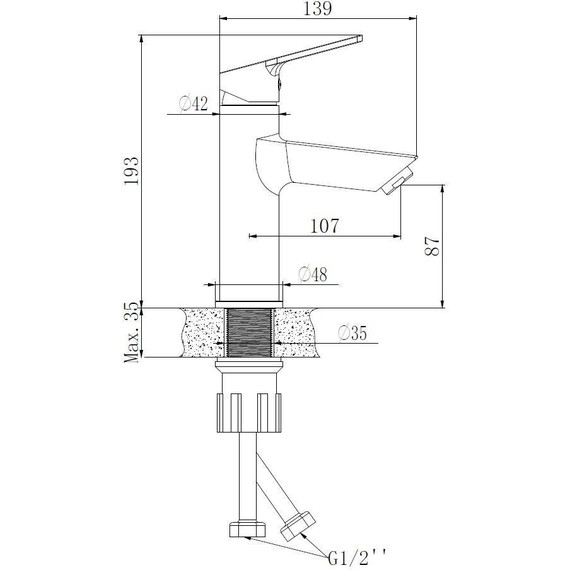 Смеситель для раковины Esko St.-Petersburg SPb 26M - фото 2