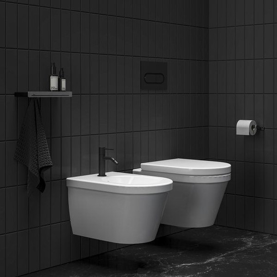 Смеситель для биде Ravak ES 056.20BLM X070281, чёрный матовый - фото 2