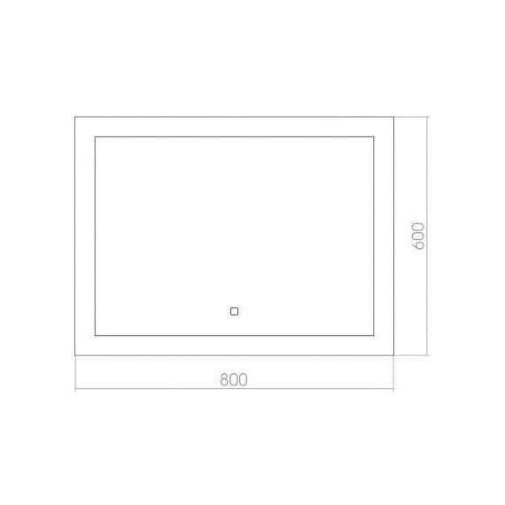 Зеркало Azario Норма 80 см - фото 3