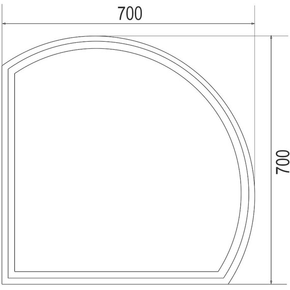 Зеркало Azario Lima 70 см AZ-Z-079ELM - фото 4