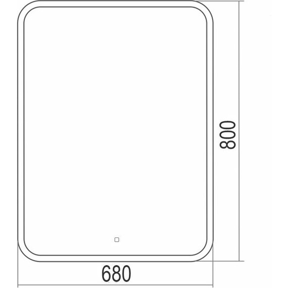 Зеркало Loranto Стив 68 см LED-00002812 - фото 4