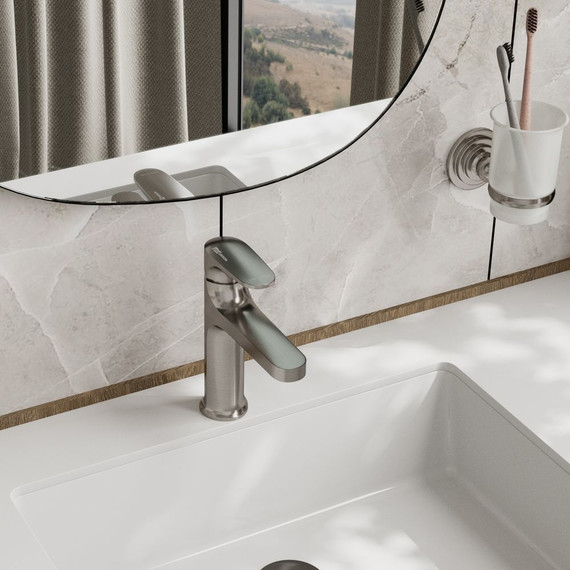 Смеситель для умывальника WasserKraft Spree 1403, никель - фото 2