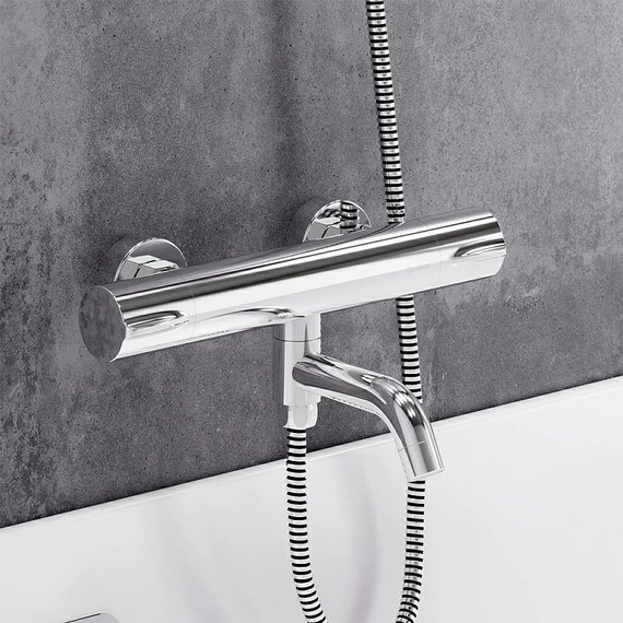 Смеситель для ванны с термостатом Damixa Scandinavian Pure 363000000, Цвет производителя: хром - фото 6