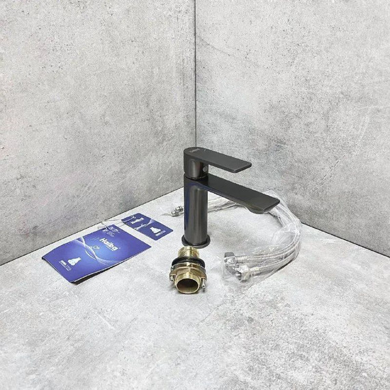 Смеситель для раковины Haiba HB10639-3, графит - фото 5