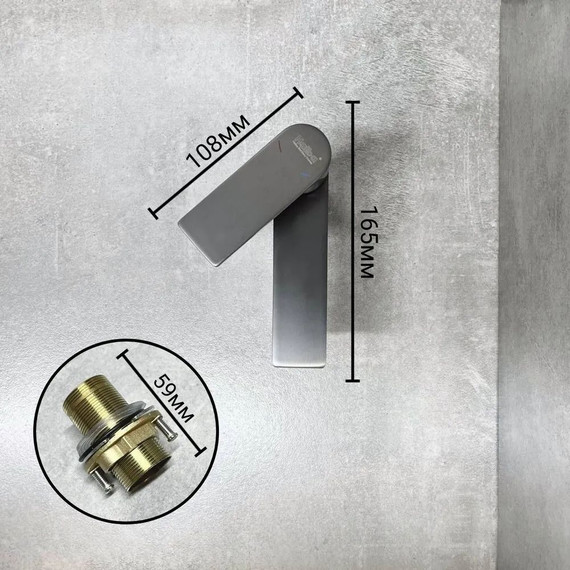 Смеситель для раковины Haiba HB10639-3, графит - фото 7