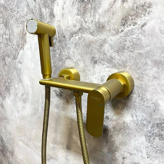 Набор для гигиенического душа Haiba HB5516-5, золото - фото 4