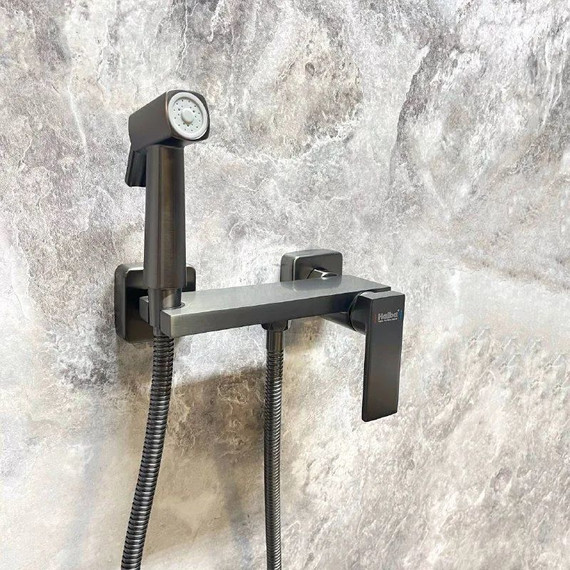 Набор для гигиенического душа Haiba HB5517-3, графит - фото, картинка 4 Набор для гигиенического душа Haiba HB5517-3, графит - фото 4