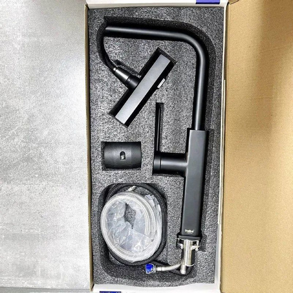 Смеситель для кухни Haiba HB73824-7, чёрный матовый - фото 3