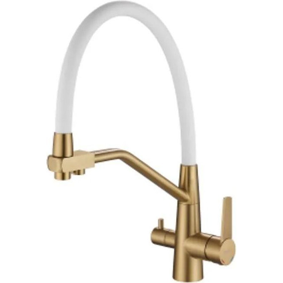 Смеситель для кухни Haiba HB76822-5, золото - фото 2