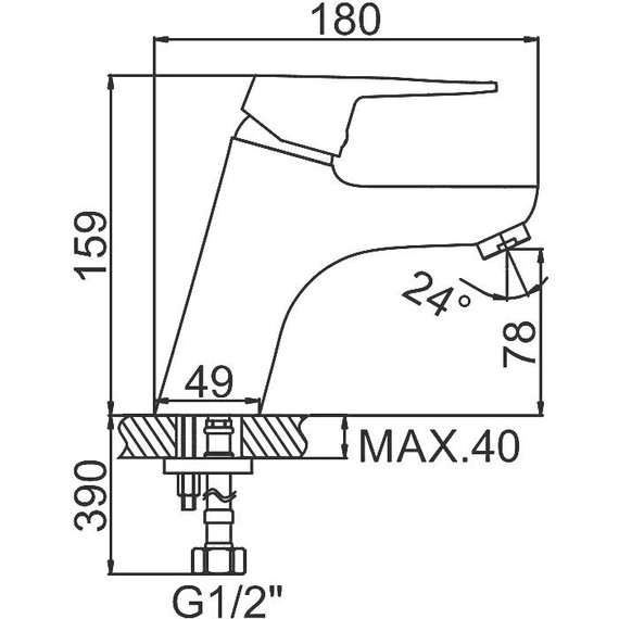 Смеситель для раковины Ledeme L1040 - фото 11